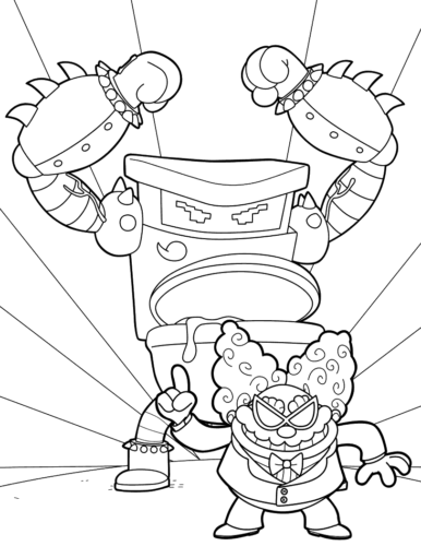 Captain Underpants Coloring Pages Tippy Tinkletrousers