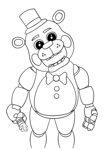 Cute Five Nights At Freddys 2018 Coloring Pages
