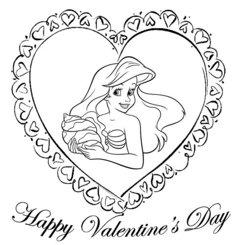 Disney Valentines Day coloring pages