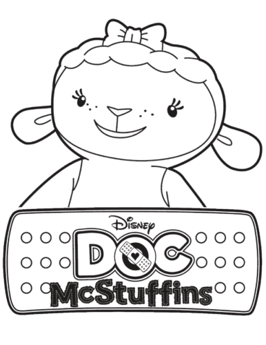 Doc McStuffins Lambie The Lamb Coloring Page