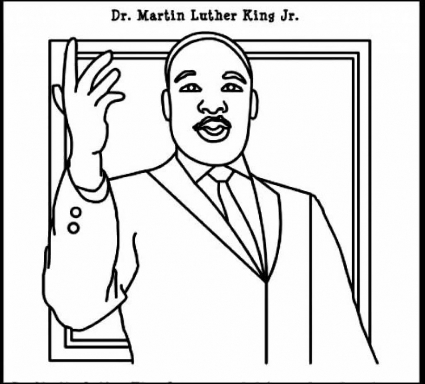 Dr Martin Luther King Jr Coloring Page Coloring Pages