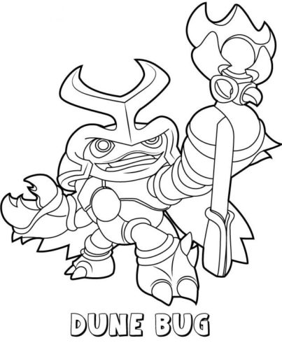 Dune Bug Skylanders Coloring Page