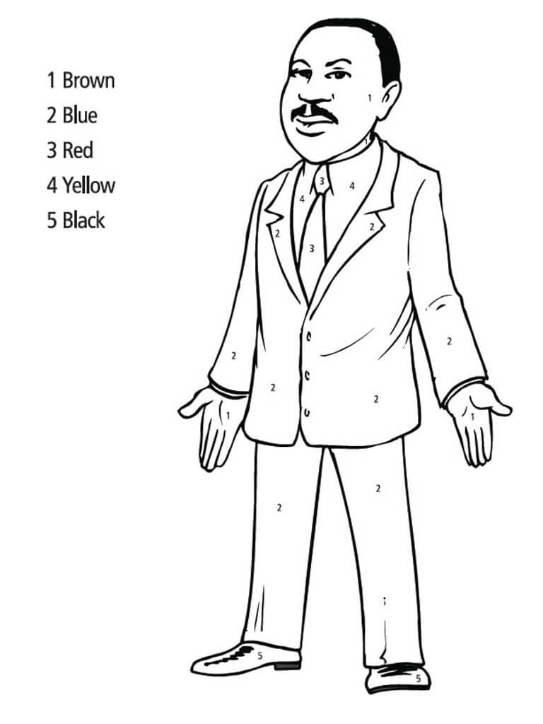 Free Printable Martin Luther King Jr Day MLK Day Coloring Pages