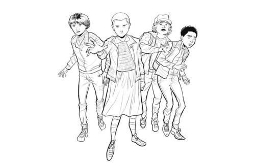 Free Printable Stranger Things coloring pages