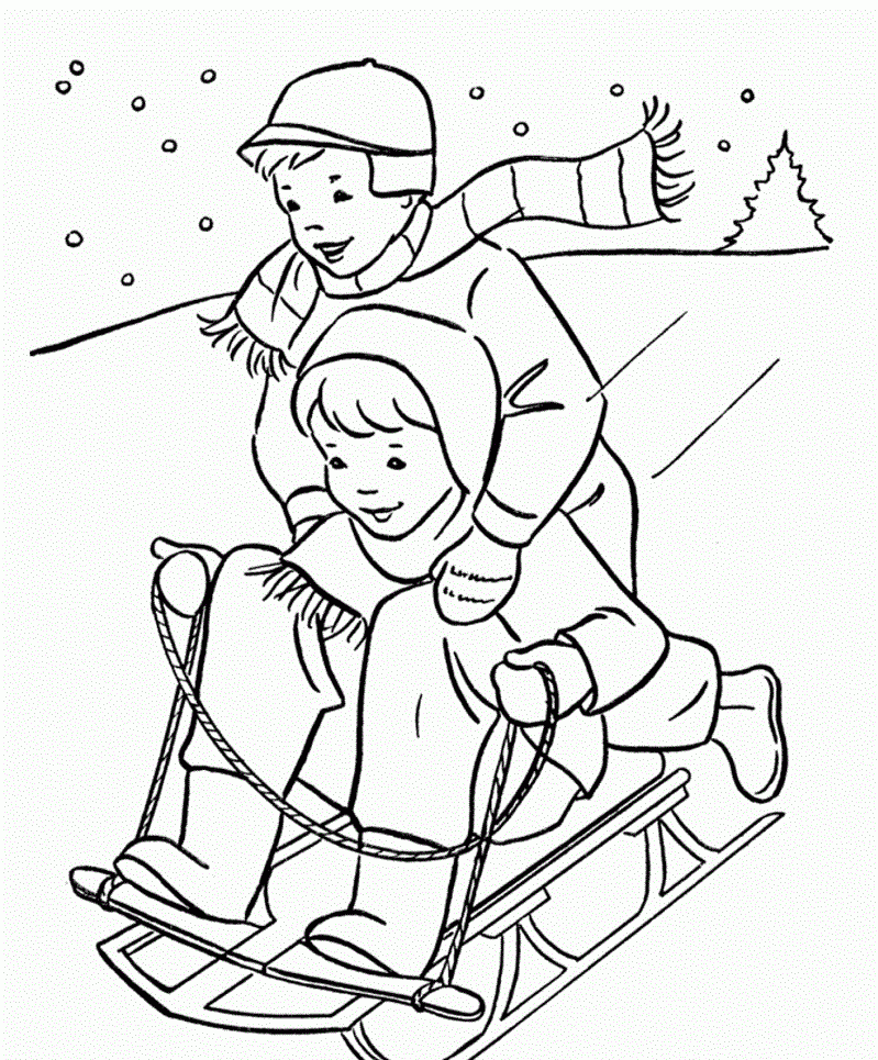 Download Free Printable Winter Coloring Pages