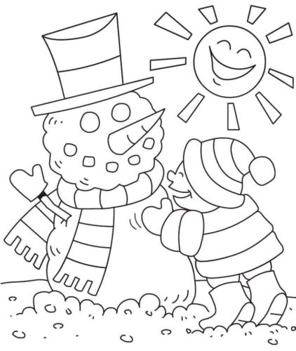 Free Snowman Coloring Pages