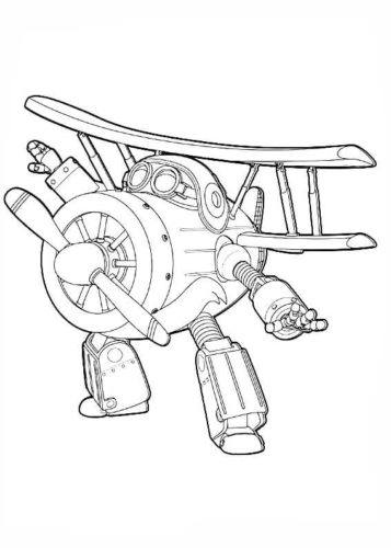 Grand Albert Super Wings Coloring Pages