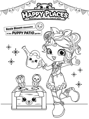Happy Places Shopkins Happy Places coloring pages