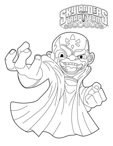 Kaos from Skylanders Coloring Pages