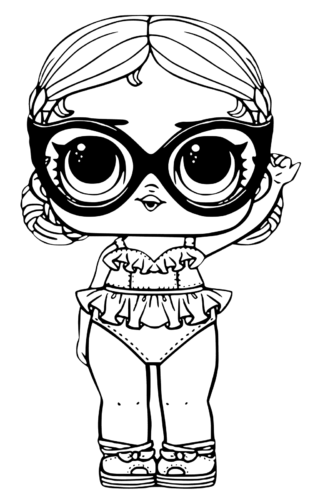 LOL Surprise Doll Coloring Pages Vacay Babay