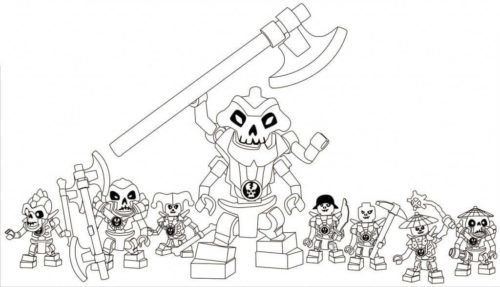 Lego Ninjago skeleton army Coloring Page