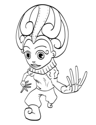 Mardi Gras Costume Coloring Pages