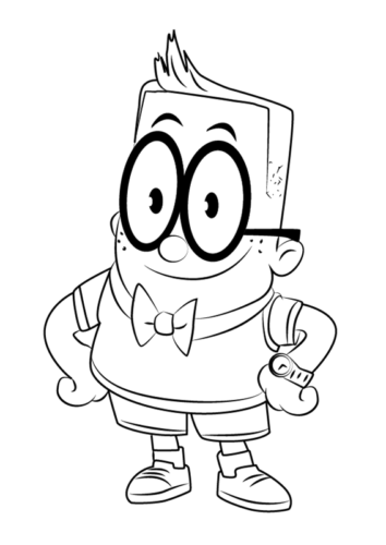 Melvin Captain Underpants Coloring Page
