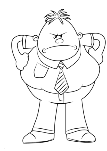 Mr Krupp Captain Underpants Coloring Pages