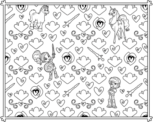 Nella the Princess Knight Coloring Page