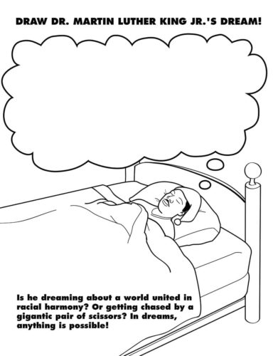 Printable Free Martin Luther King Jr Coloring Page