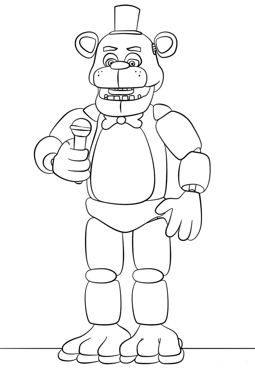 Free Printable Five Nights At Freddy s (FNAF) Coloring Pages
