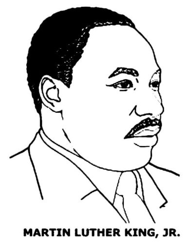 Printable Martin Luther King Jr Coloring Page