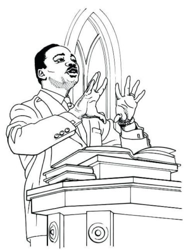 Printable Martin Luther King Jr Day Coloring Pages