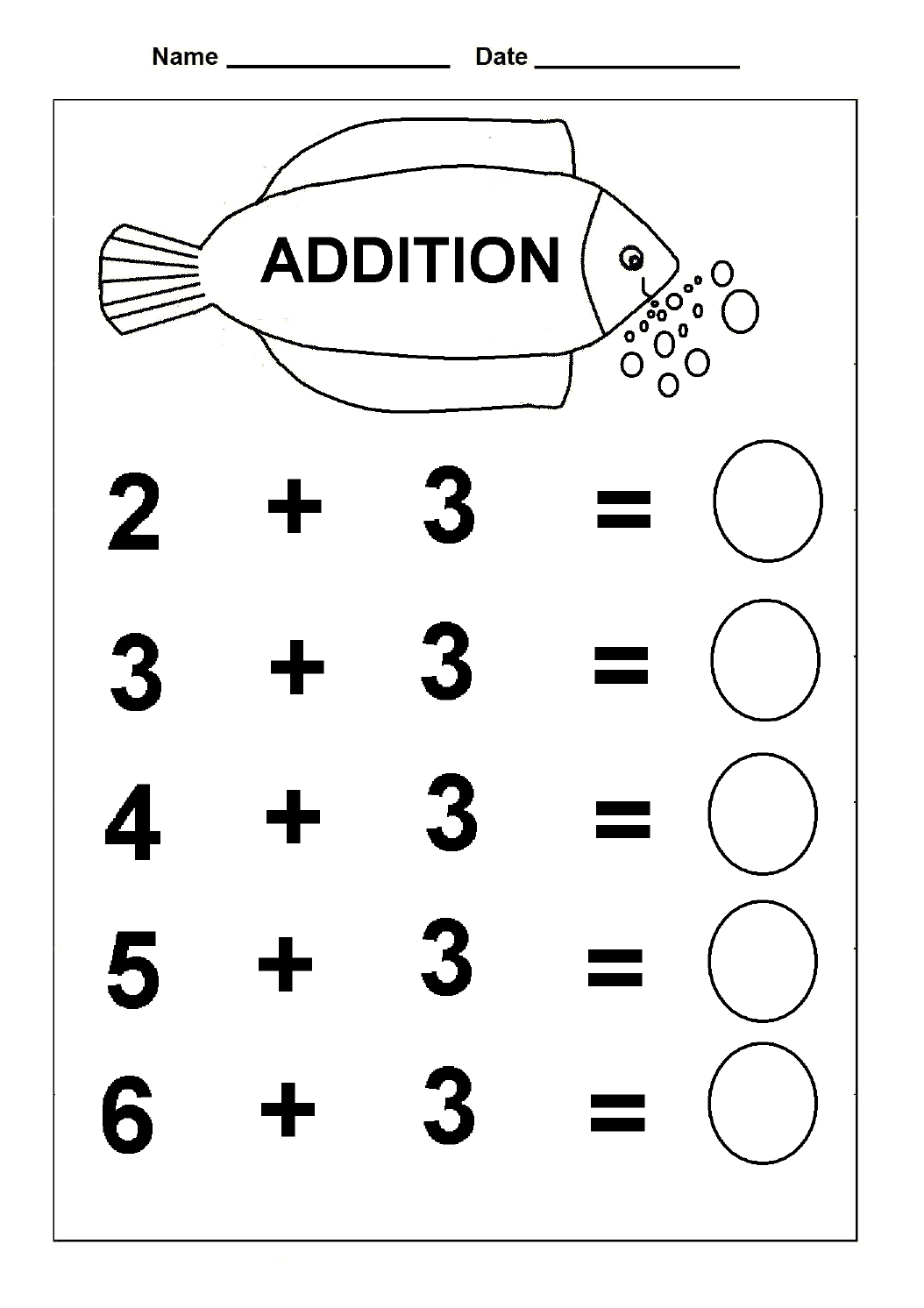 simple math problems for preschoolers