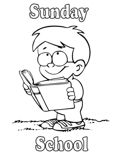 Sunday School Coloring Pages free printable