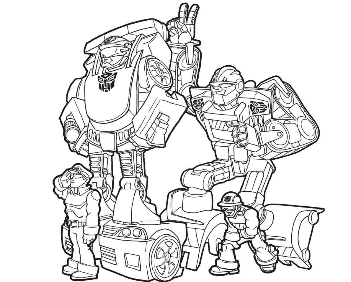 Rescue Bots Chase Coloring Pages Printable Coloring Pages