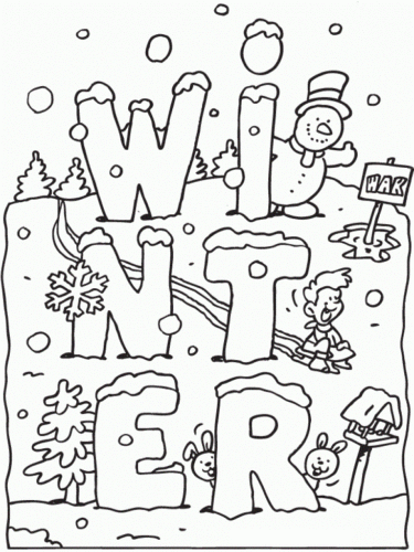 Winter Coloring Pages