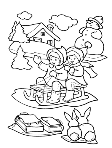 Winter Coloring Pages free printable