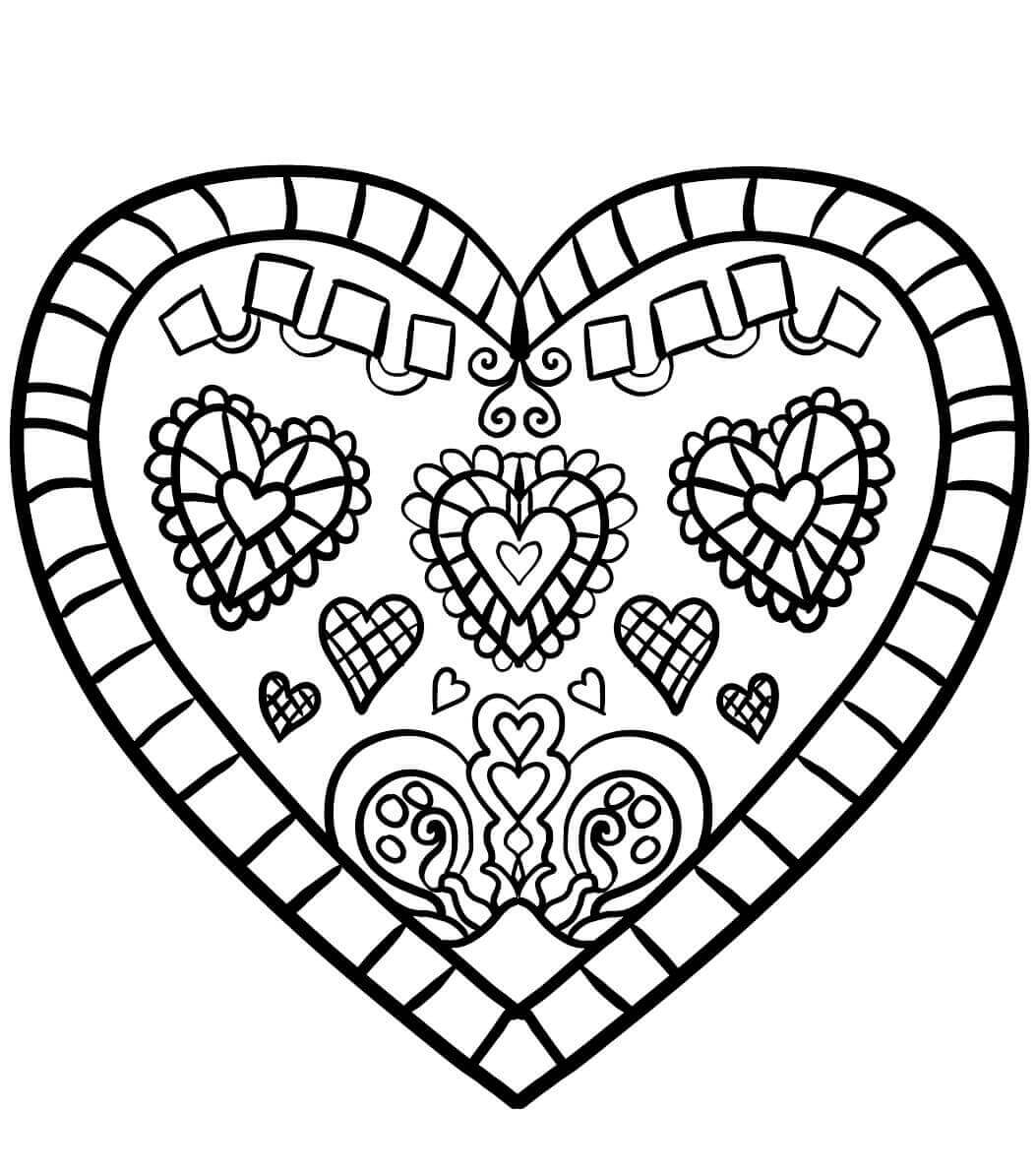 Coloring Pages Of Hearts 9
