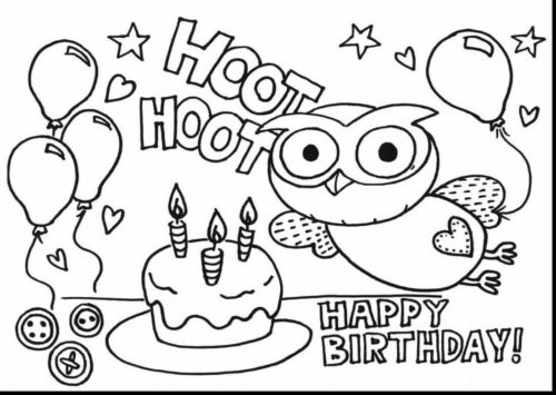 Birthday Party Coloring Pages Free