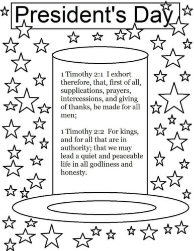 Coloring Pages Of Presidents Day