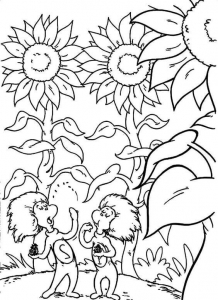 Dr Seuss Coloring Pages Thing 1 Thing 2