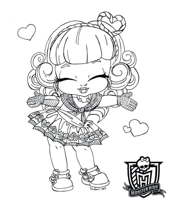 monster high coloring pages baby boys