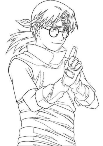 Free Naruto Coloring Pages Kabuto Yakushi