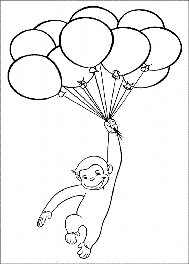 15 Free Printable Curious George Coloring Pages