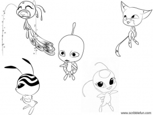 Free Printable Miraculous Ladybug Coloring Pages Kwami