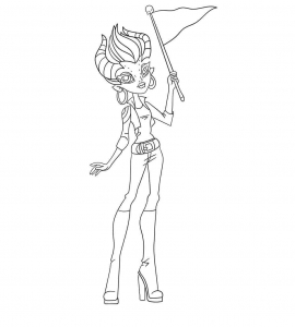 Gilda Goldstag From Monster High Coloring Pages To Print