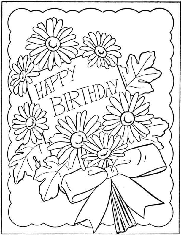 25 free printable happy birthday coloring pages - 10 best printable ...