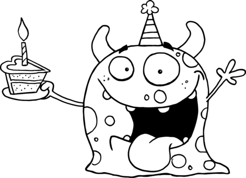 Happy Birthday Coloring Pages Free