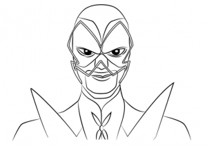 Hawk Moth From Miraculous Ladybug and Cat Noir Coloring Pages