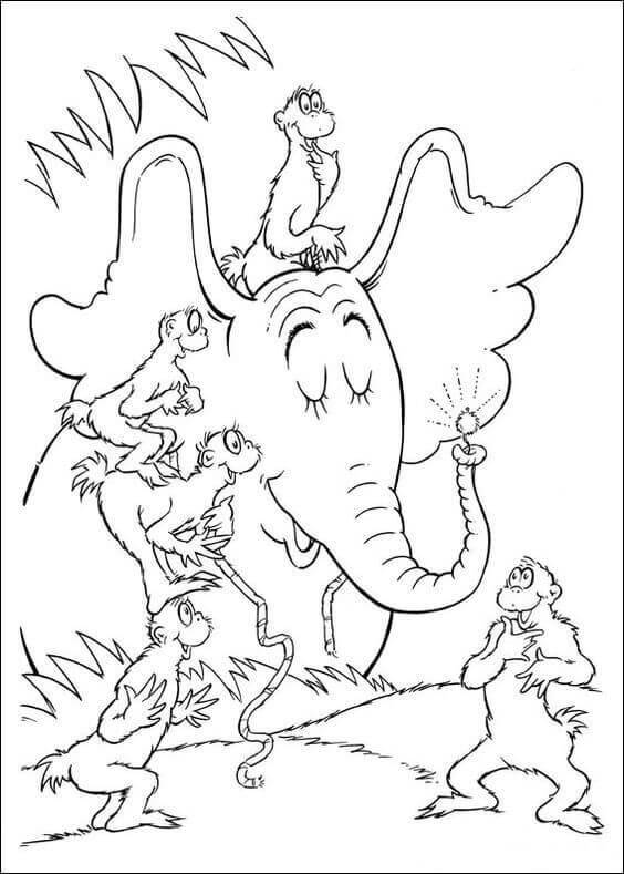 dr seuss book cover coloring pages