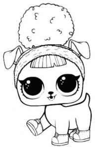 LOL Pets Colouring Pictures Hoops DOGG