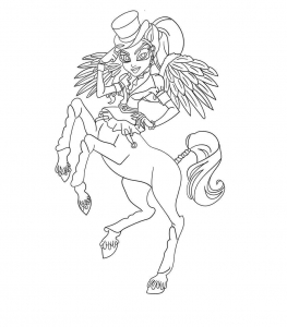 Monster High Coloring Pages Bonita Femur