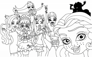 Monster High Coloring Pages Free Printable