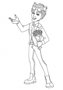 Monster High Coloring Pages Free Printable Clawd Wolf