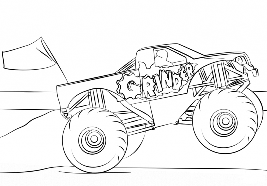 Mohawk Warrior Monster Truck Coloring Pages Coloring Pages