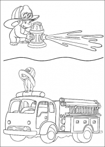 Printable Curious George Coloring Pages