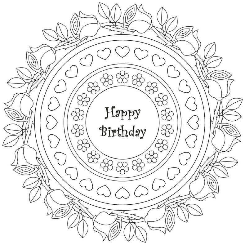 Happy Birthday Coloring Card New Collection 2020