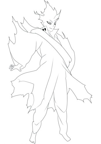 Printable Naruto Coloring Pages Toneri Otsutsuki Chakra Mode