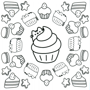 Printable Pusheen Coloring Pages